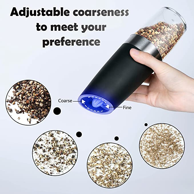 Hot Selling Adjustable Electric Spice and Pepper Mixer Grinder with Gravity Sensor