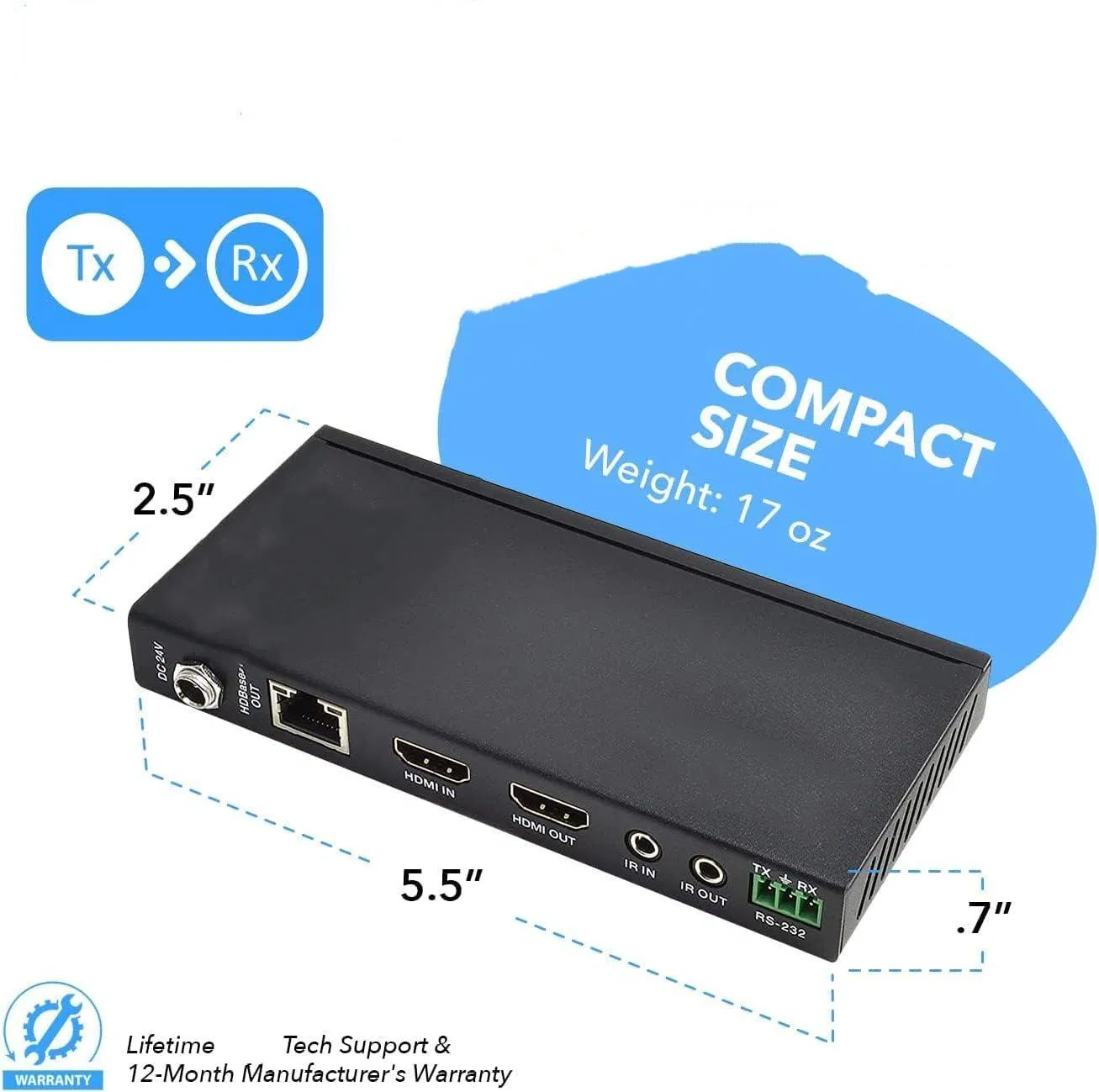HDMI экстендер HDBaseT 1080P по витой паре