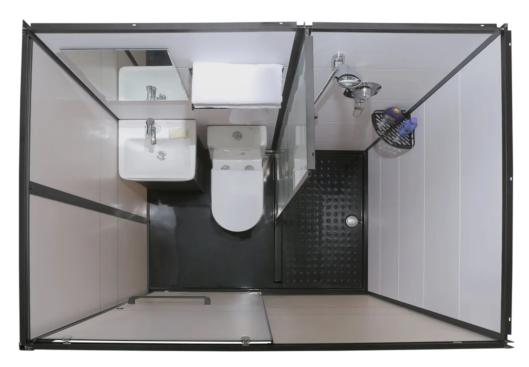 Glass Shhower Cabin Prefab Toilet Bathroom Factory Direct Sale