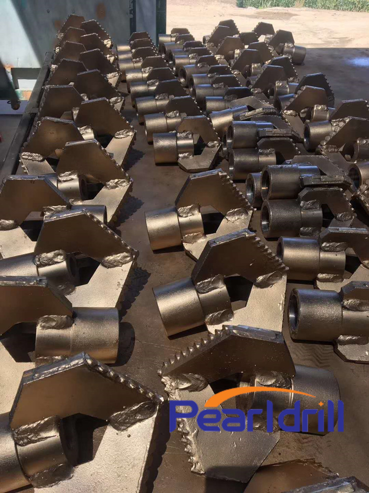 Pealrdrill Fast Speed Three Wings Well Soil Drill Bits Alloy Drill Bit PDC Alloy Water Well Drill Bit