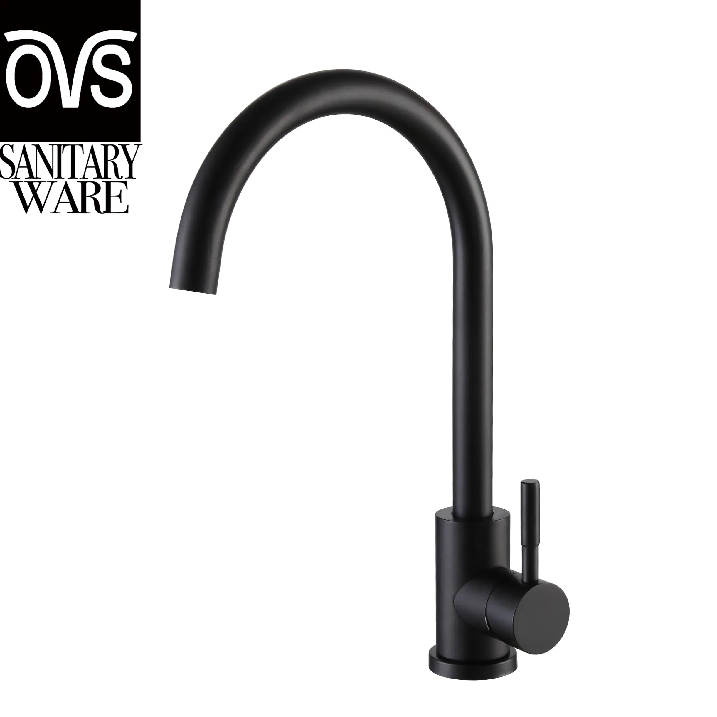 High Quality Good Price Black Colour Brass Kitchen Faucet