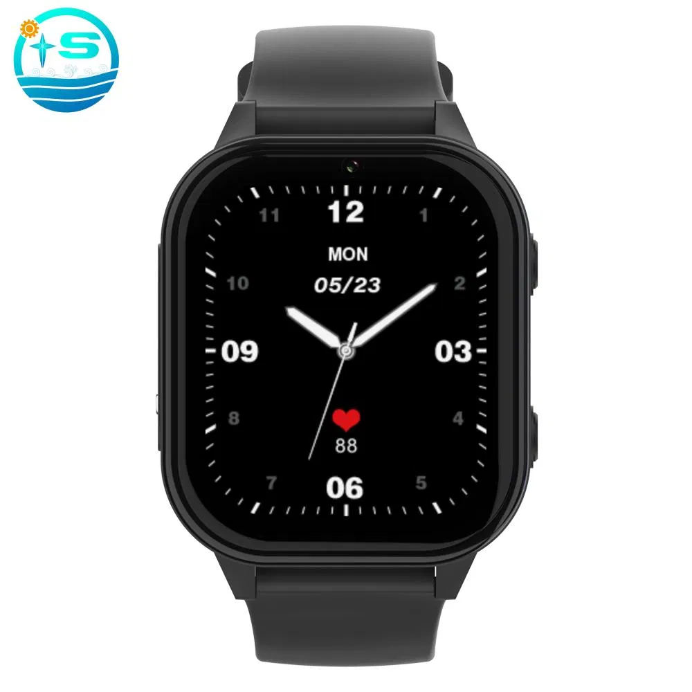 4G WiFi SIM Card Bluetooth Touch Screen GPS Agps Lbs Kids Smart Watch with Whatapp Message Phone Call Video Call Step Counter Multiple Lanuages Sos