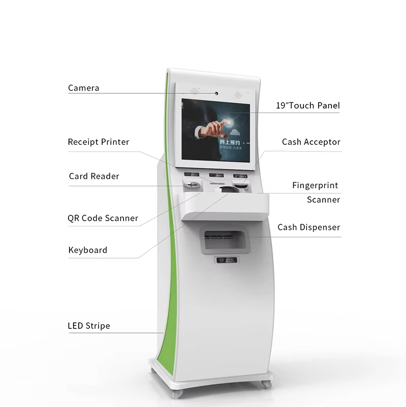 Crypto ATM Machine Touch Screen Kyc Btc Buy Sell Currency Exchange Floor Standing Batm Payment Sdk