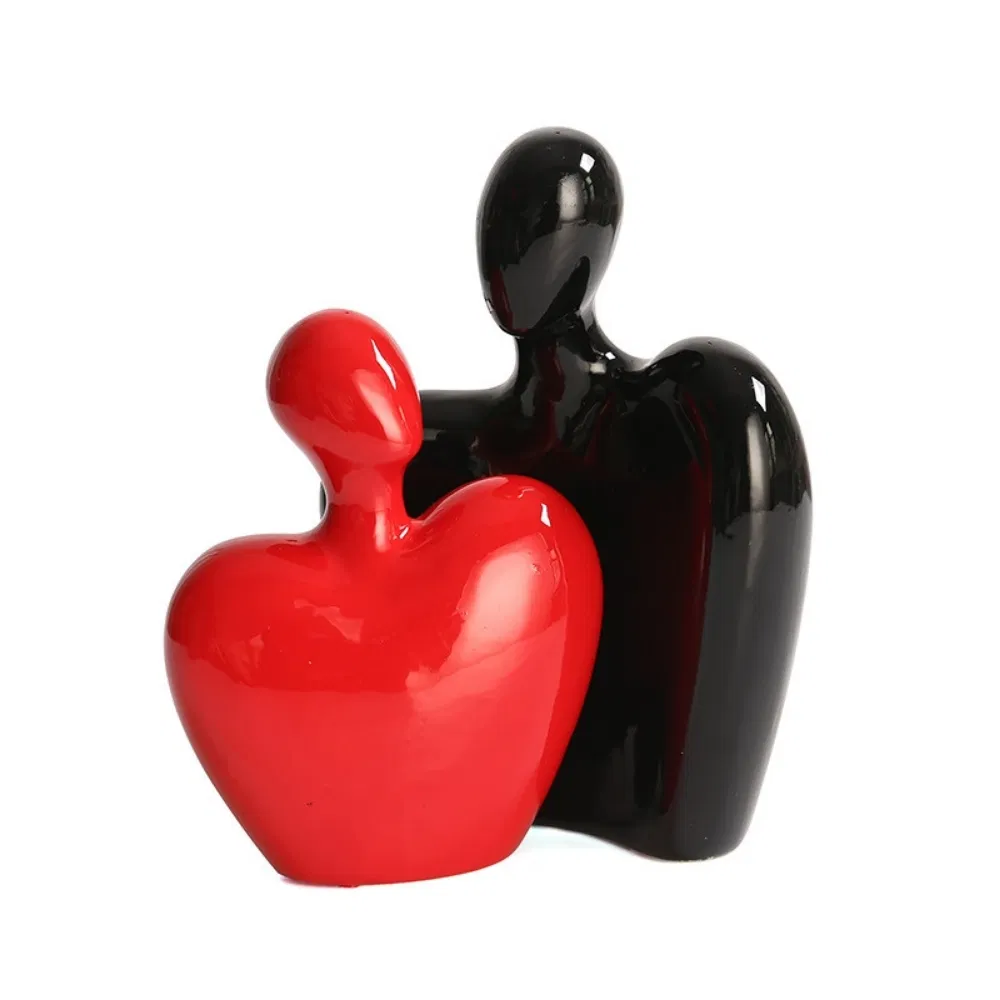 Couple Statue Hug Sculpture Art Ornament Wbb29922