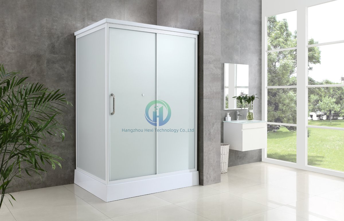 Complete Shower Unit Prefabricated Portable Glass Door Hotel Building Design Modular Luxury Prefab Bathroom Pod with