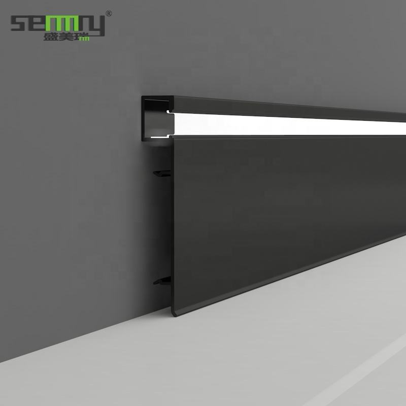 New Design Wall Decoration Linear Track Light LED Skirting Board LED Aluminium Accessories Profiles