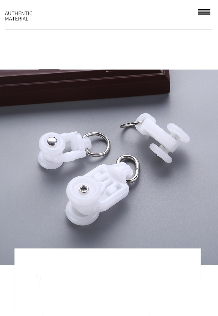 Wholesale S Wave Electric Curtain Fixed Distance Bead Wave Curtain Line Bead Roller Snake Shaped Curtain Track Pulley