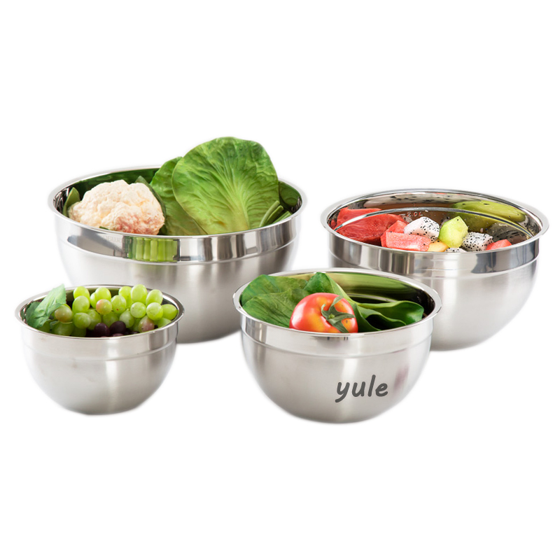 0.5mm Thickness Usfule Kitchen Tool Salad Mixing Stainless Steel Mixing Bowl