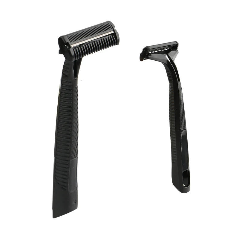 Single Blade Safety Guard Razor for Coarse/Curly Hair - Anti Bumps & Irritation, Pivoting Head Razor