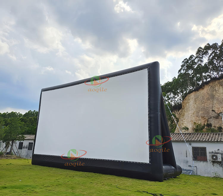 Clear Portable Inflatable Cinema Screen Outdoor Cinema Inflatable Projection Screen Equipment