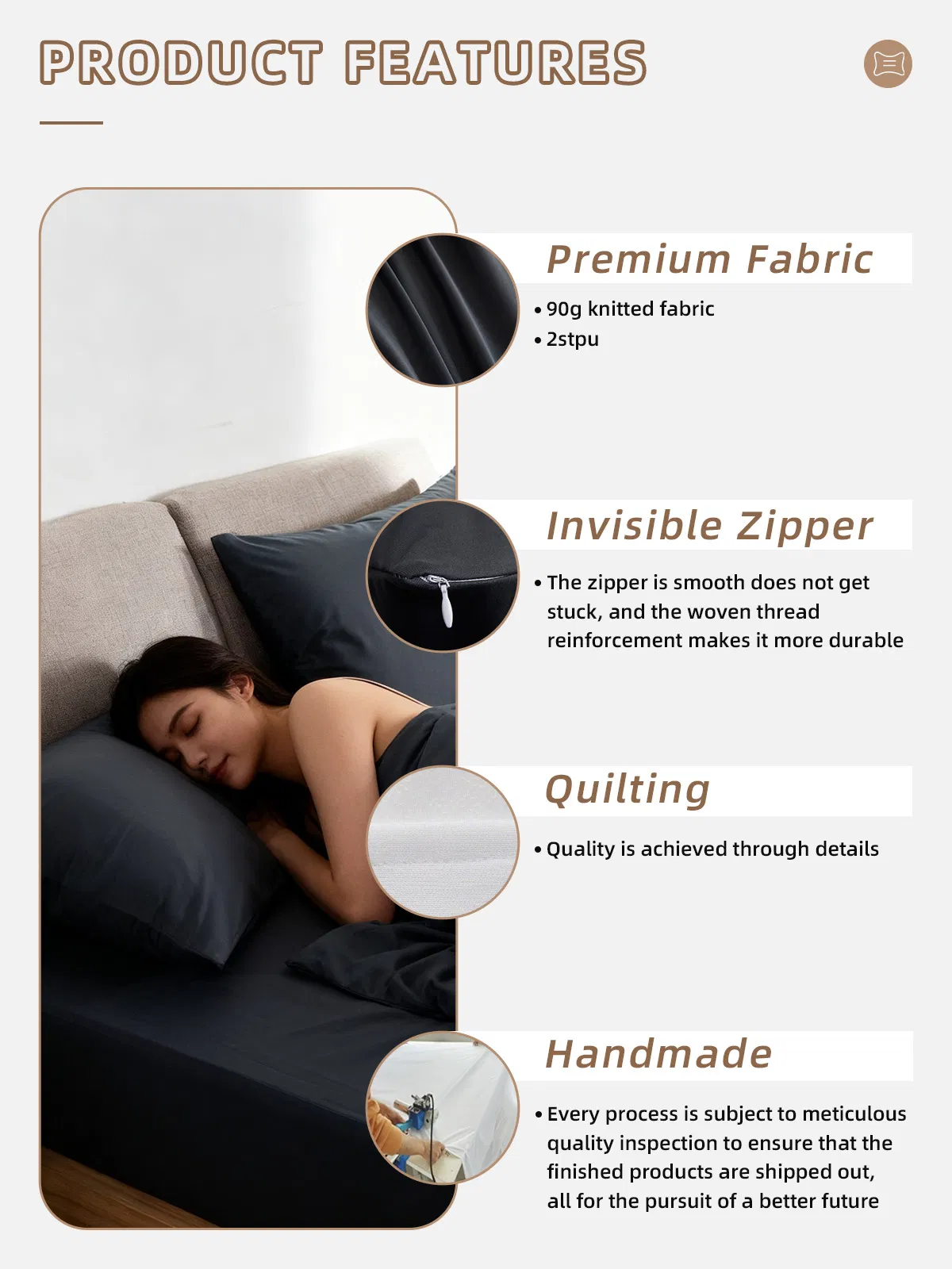 Factory Waterproof Cover Travel Size Nonwoven Pillow Case for Hospital Dental