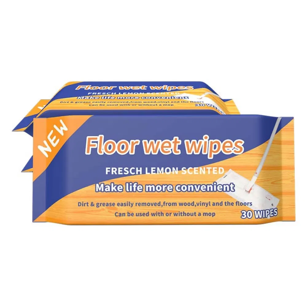 3 Layers Heavy Duty Disposable Non-Woven Floor Wet Tissue Mop Pads Household Dust Cleaning Rags Wet Wipes Refills