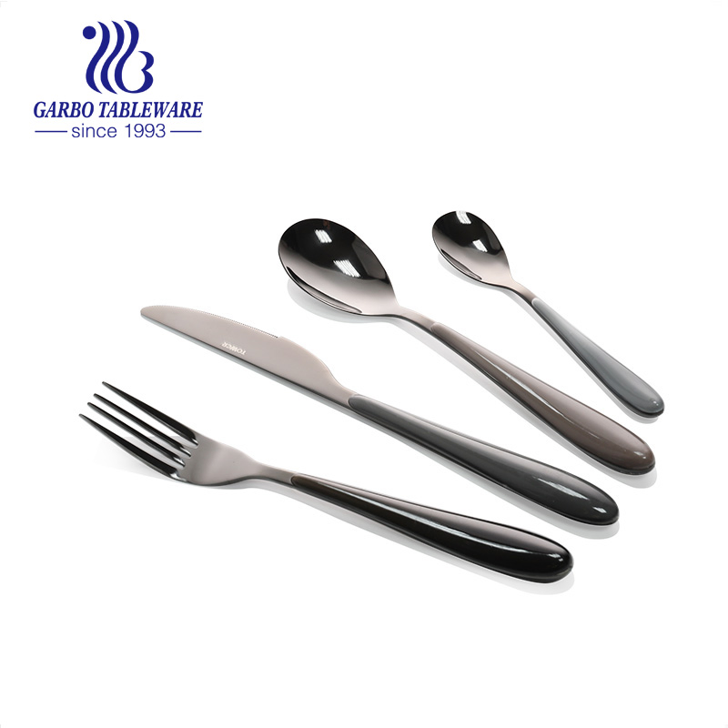 Factory High Quality 430 Cheap Stainless Steel Dinnerware Knife with Plastic Handle