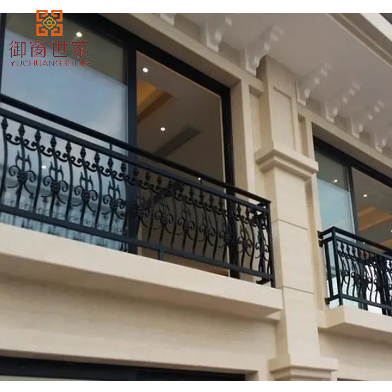 Custom Design Anti Corrosion Wrough Iron Metal Ornamental Aluminum Railing