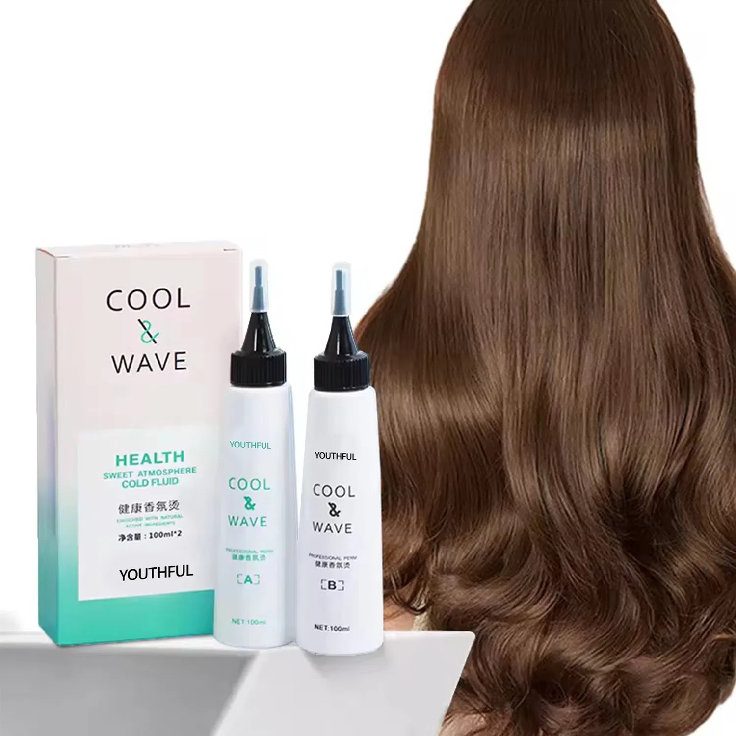 Professional Salon Permanent Shiny Wave Cold Hair Perm Straightening Cream