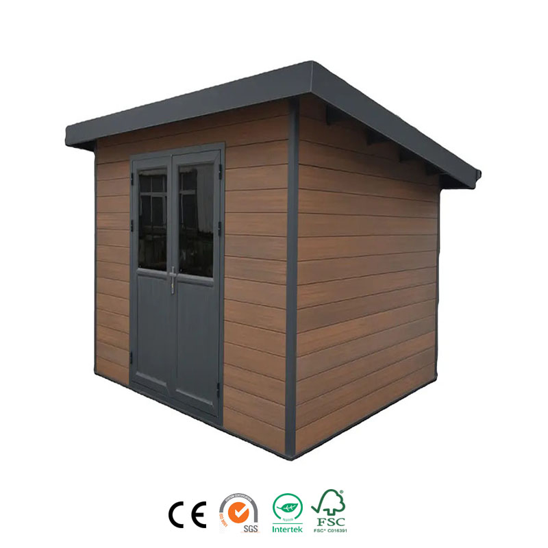 WPC Shed Whole Set Easy Installation Outdoor Garden House Co-Extrusion Hollow Sheds