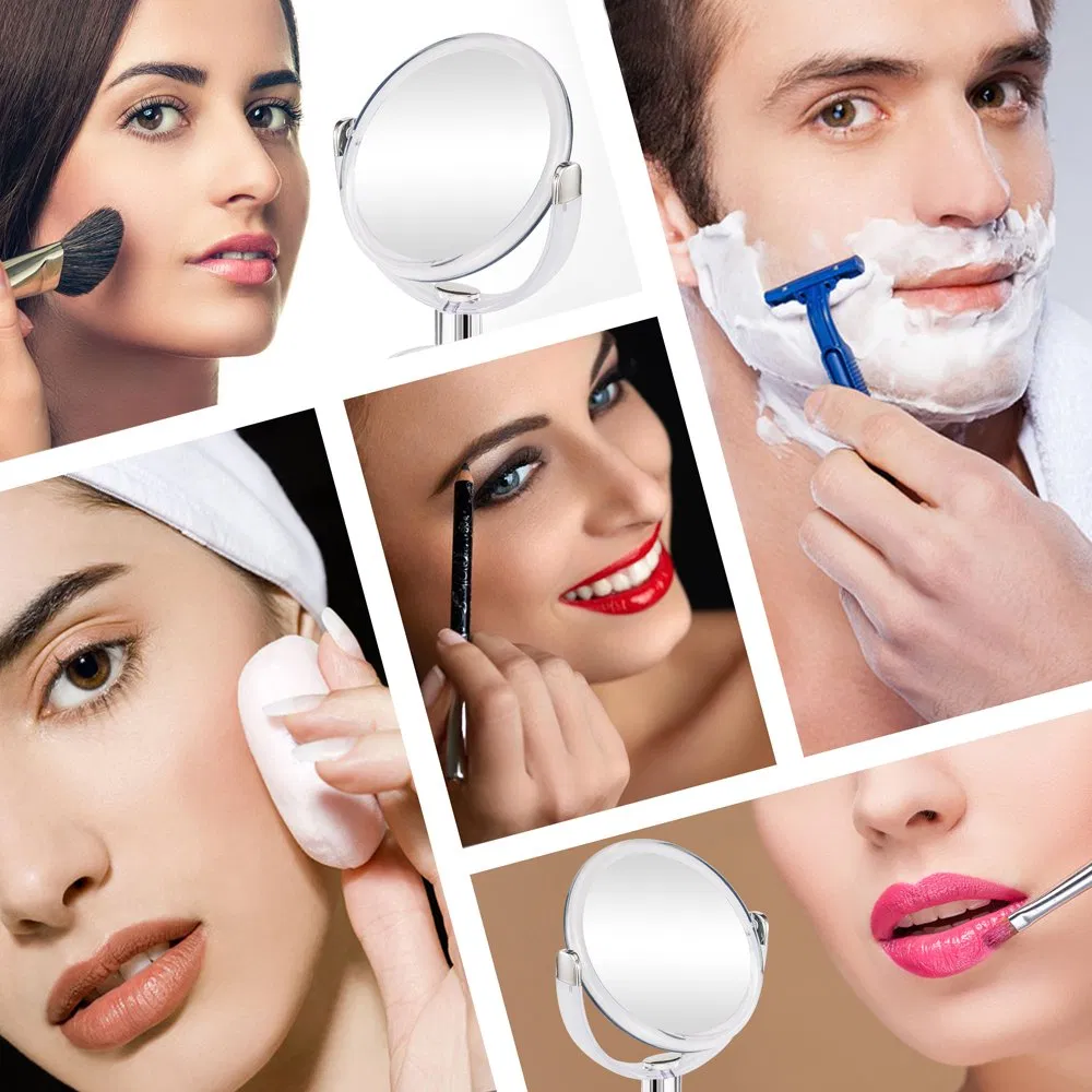 Electric Battery Operated & Rechargeable Detachable Rotating LED Mirror