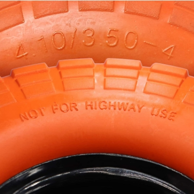 4.10/3.50-4 PU Foam Solid Wheel for Pressure Washer Hand Trolley
