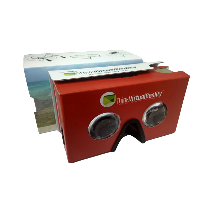 OEM High Quality Virtual Reality Google Cardboard Custom Brand Logo Cardboard Glasses for 3D Video