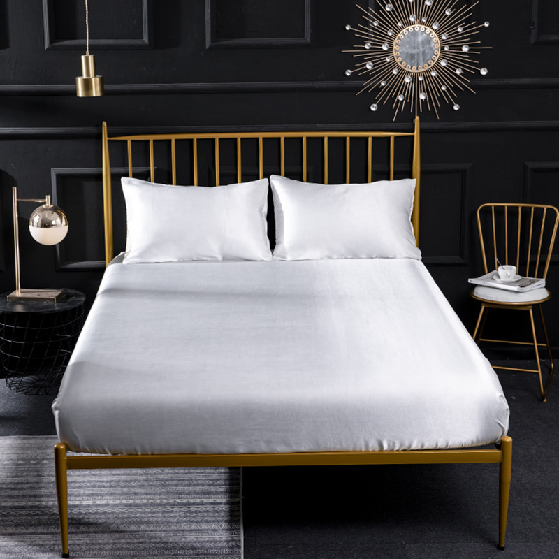 Us UK Size Simulated Silk Bedspreads Mattress Protectors Pillowcases Multicolor Available