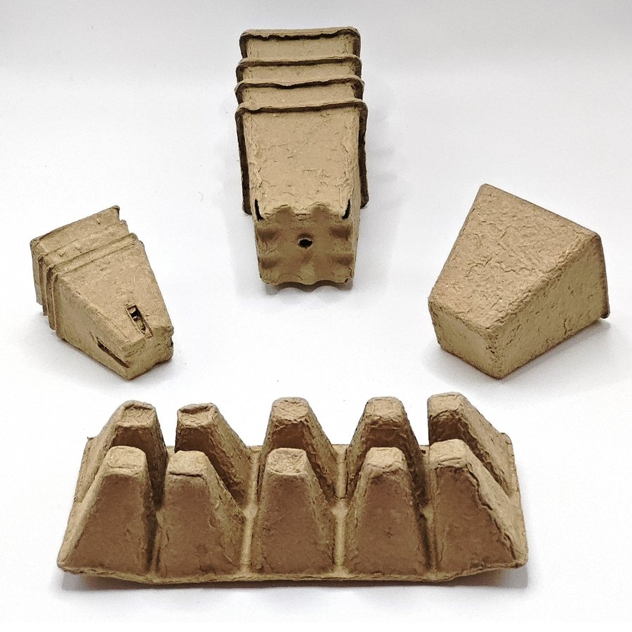 Экологичные бумажные стаканчики для рассады 6 см