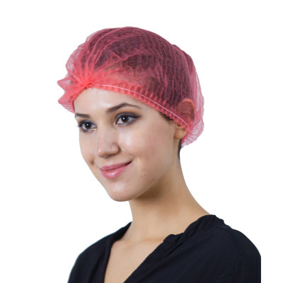 High Quality Disposable Non-Woven Spp Pleated Clip Mop Cap