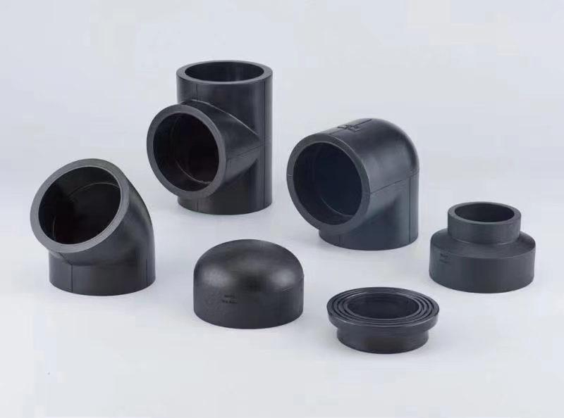 PE100 HDPE Pipe Fittings Electrofusion Elbow Tee Flange Coupling Weld Water Irrigation Industry Cast Polyethylene Industry