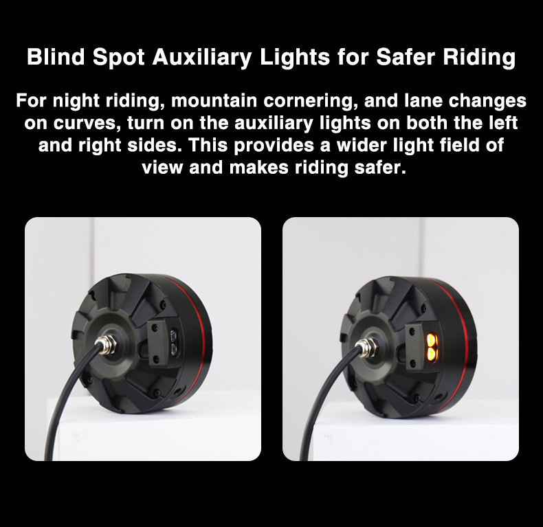 J5S 6-Color Halo LED Motorcycle Fog Light, 180W, Yellow/White