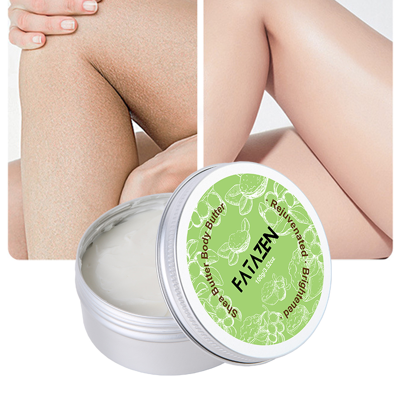 Natural Moisturizing Exfoliating Brightening Skin Glossiness Firming Whitening Coconut Oil Body Cream