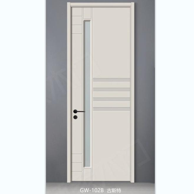 China Factory White/Gray Color Cheap Ganesh Wood for House Wooden Panel Design Door