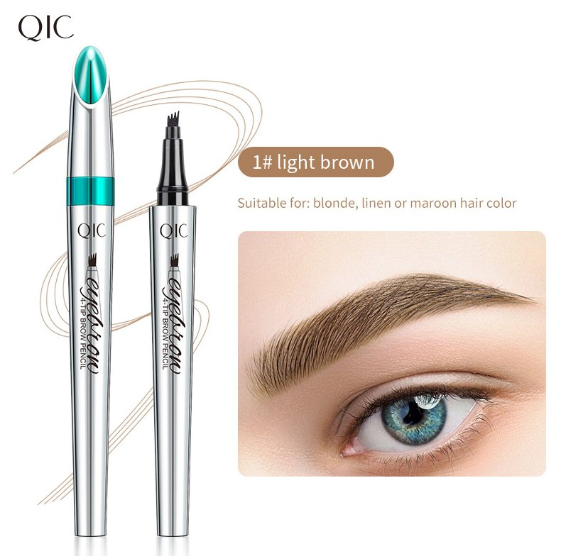Online Wholesale and Retail Make up Four Prong Liquid Eyebrow Pencil Waterproof and Sweat Proof Liquid Eyebrow Pencil Magic Liquid Eyeliner Pen
