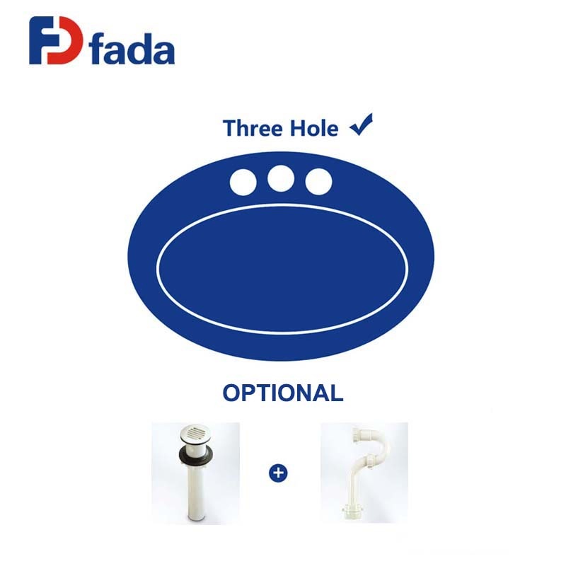 Смеситель для раковины FADA F41013, двойной, хром