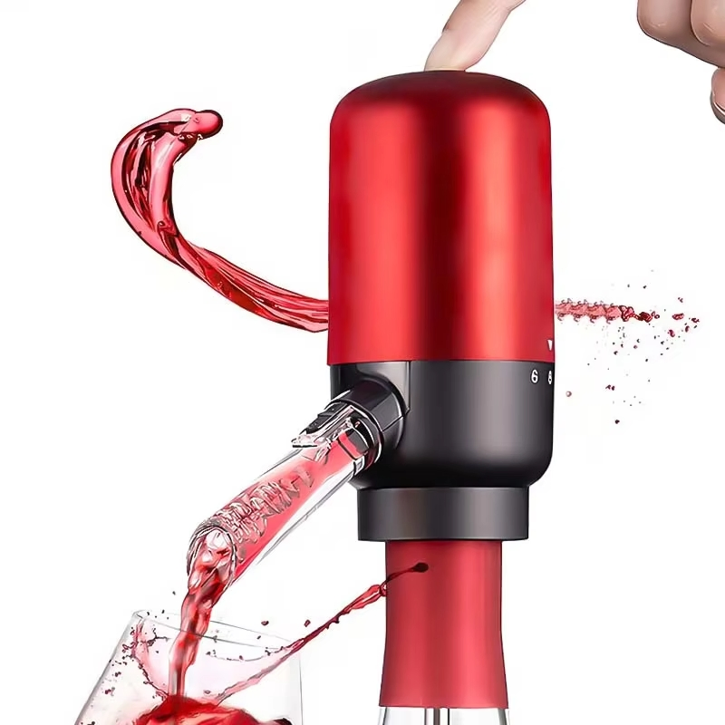 Durable Material Stainless Steel Reusable Rechargeable Electric Wine Aerator Pourer and Stand for Barefoot Cellars Barista Barnard Griffin