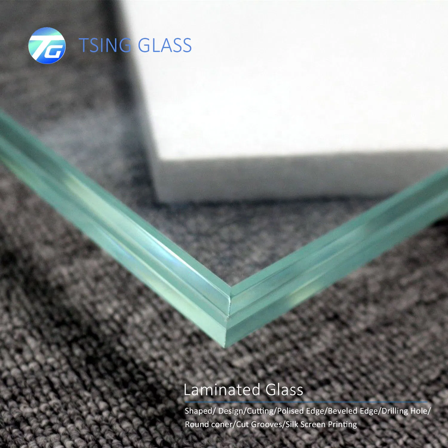 Tempered Clear Laminated Glass for Banisters Fence Windows Glass Railing