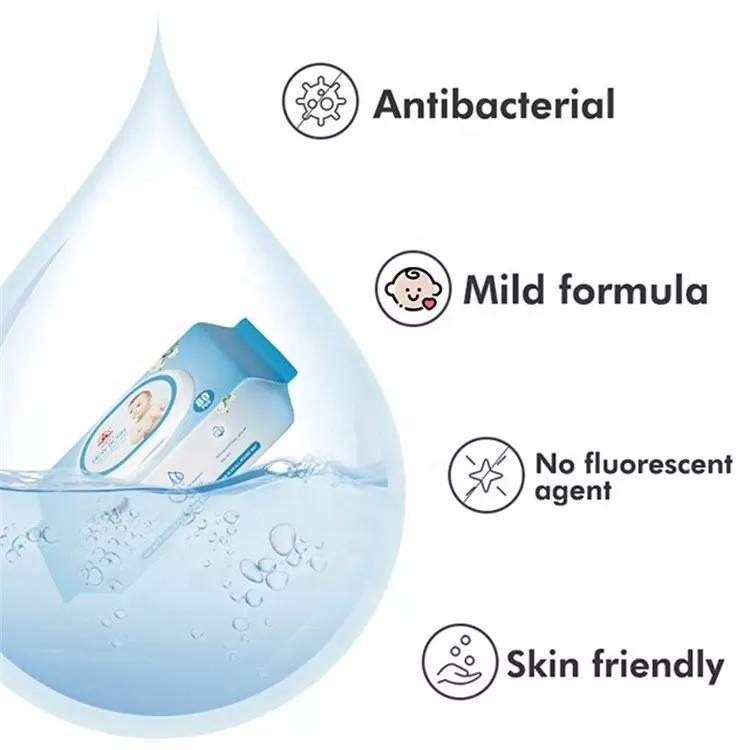 Customized Biodegradable 99% Water Baby's Wipes Organic Bamboo Fiber Baby Wet Wipes for Sensitive Skin