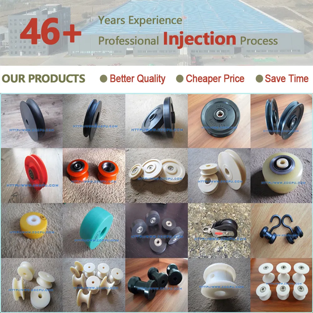 Custom Made Wear Resistant POM Wheel Sliding Roller with Bolt