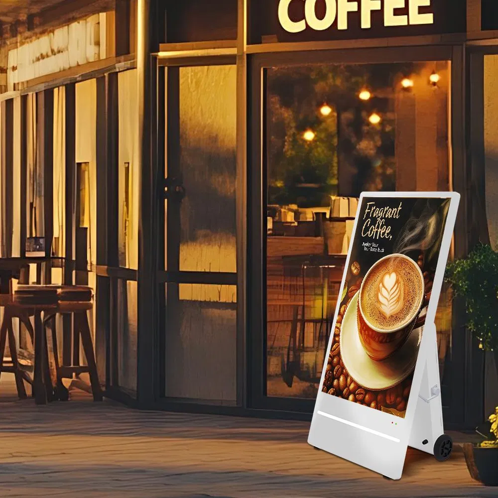 Уличный водонепроницаемый дисплей 43 дюйма с аккумулятором