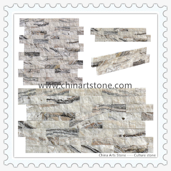 Travertine Marble Culture Stone Wall Cladding for Villa Building