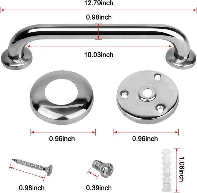 Поручень для ванной 16 дюймов, противоскользящий