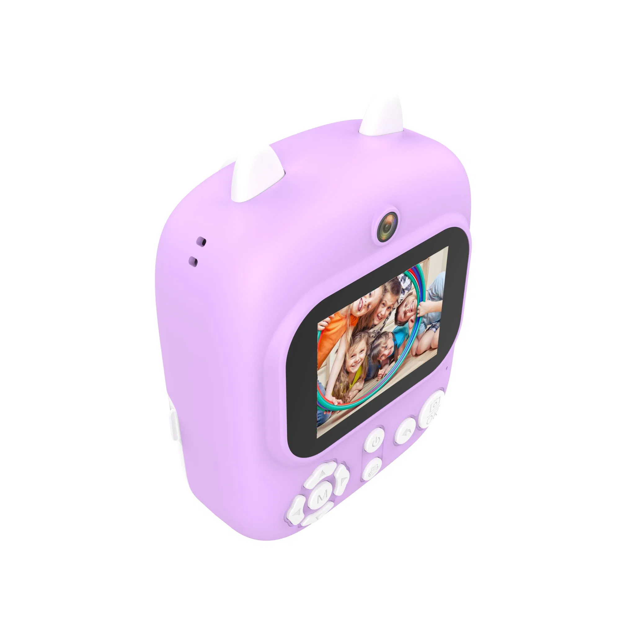 Purple 2.4'' Durable Rechargeable Digital HD Kids Instant Print Digital Camera