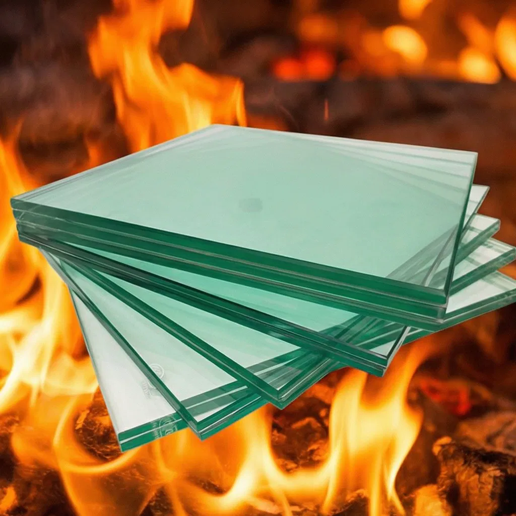 Raw Material 5mm Fireproof Glass Fireproof Glass Brick Fireproof Glass for Fireplaces