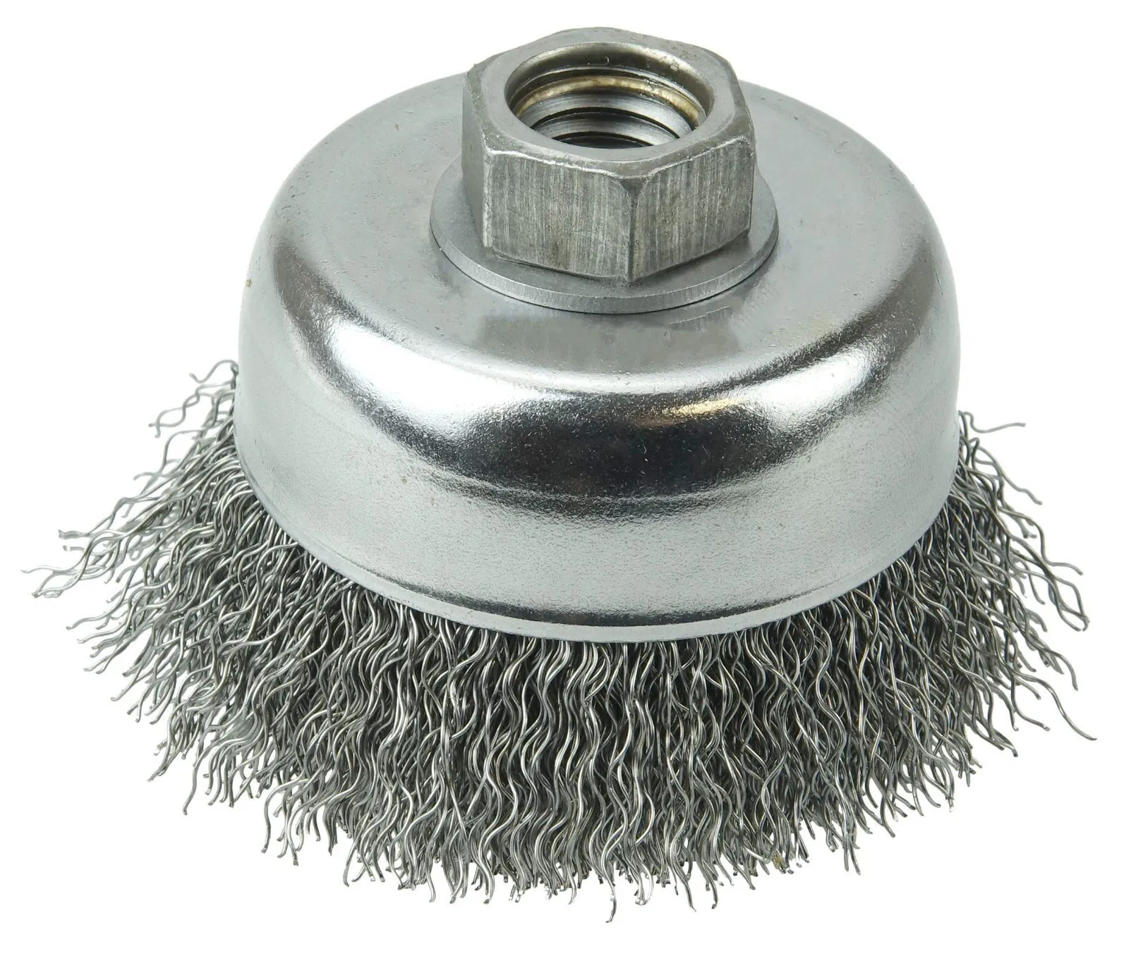 1PCS Steel Crimped Wire Cup Brush 014" Steel Fill