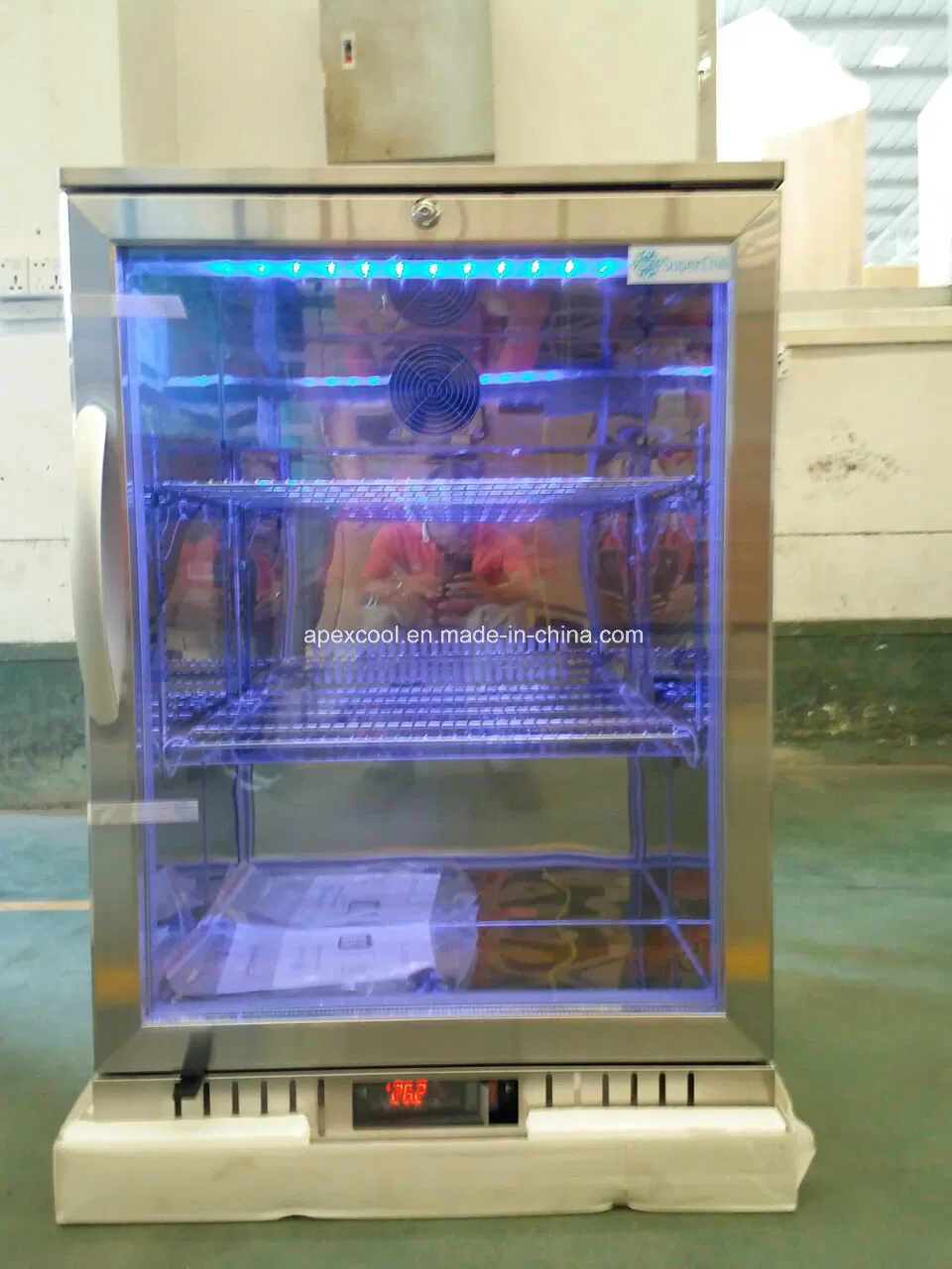 Single Glass Door Back Bar Cooler