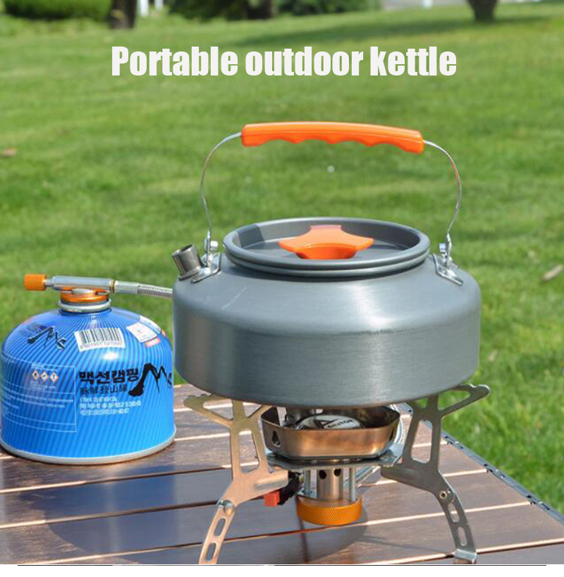 Customized Outdoor Tea Kettle Hard Aluminum Oxide Field Portable Kettle Camping Kettle