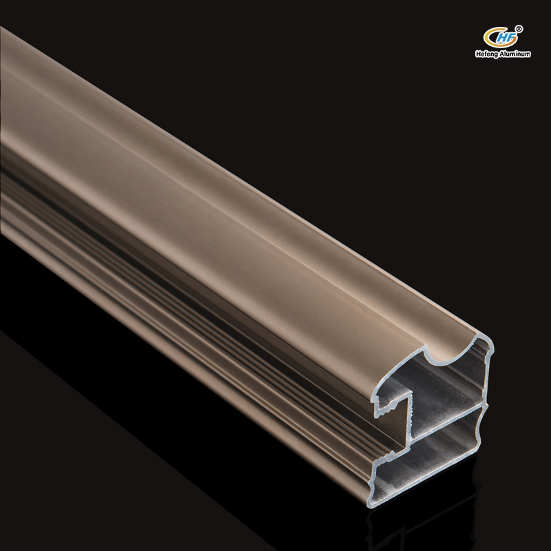 Direct Factory Produce Aluminium Profiles for Sliding Door Wardrobe with Anodized Bronze Color