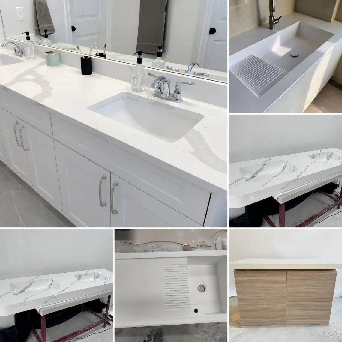 Wholesale Factory Price Bathroom Vanity One Sink Bathroom Vanity Bathroom Sink Pedestal Bathroom Sinks Ready Made Modern Bathroom Sink with Cabinet