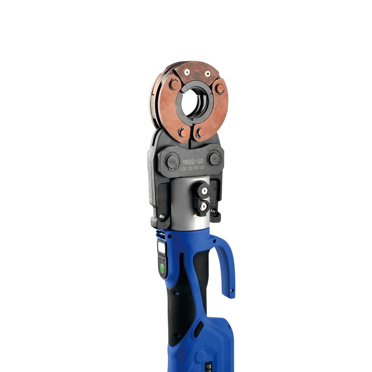 CE-1550 LED Display Rechargeable Electric Hydraulic Quick Clamping Copper Stainless Carbon Steel Pipe Auto-Recognition Cordless Battery Powered Crimping Tool