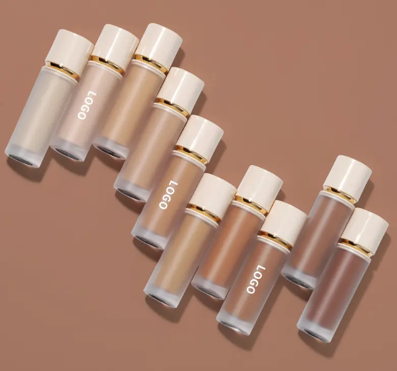 Matte Finish High Coverage Liquid Cream Concealer Makeup for Under Eye Dark Circles Acne Blemishes