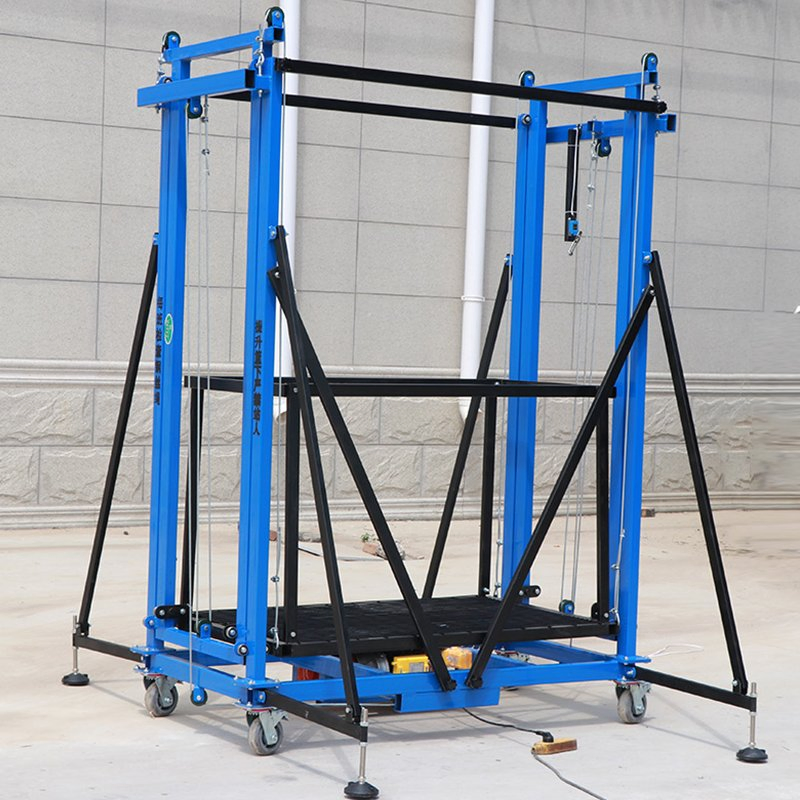 660lbs-1100lbs Mobile Electrical Scaffolding Lift/Automatic Lifting Scaffold with Wheel Lifter for Walls