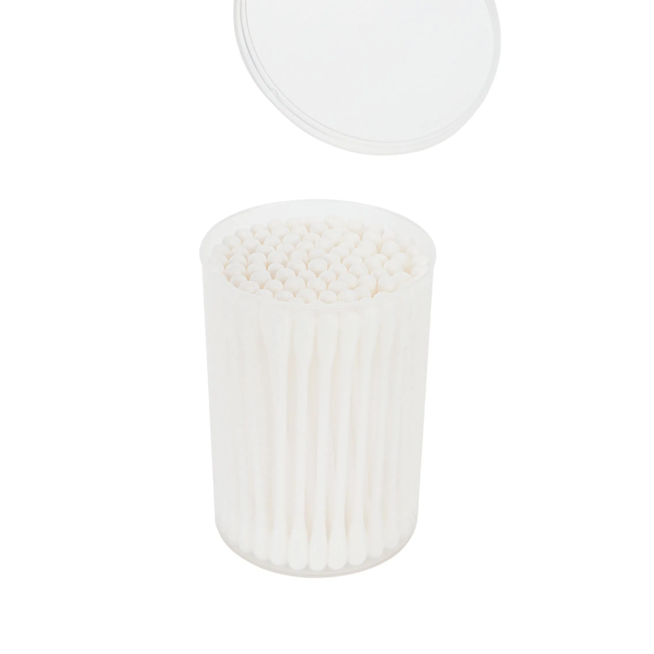 Wholesale 100-Piece Disposable Cotton Swabs Personal Care Plastic Stick for Daily Make-up Cleaning and Ear Cleaning